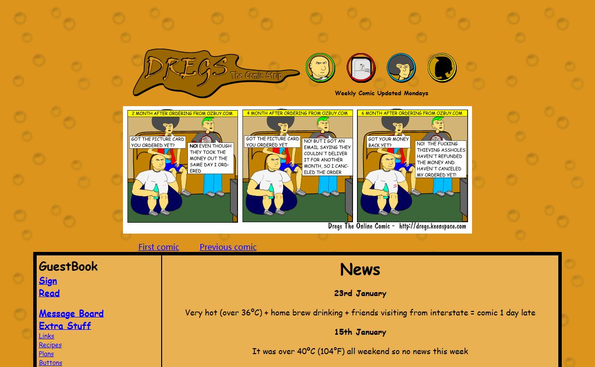 Dregs: the comic strip
