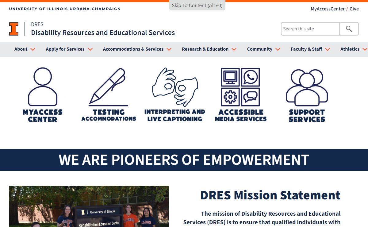 Disability Resources and Educational Services