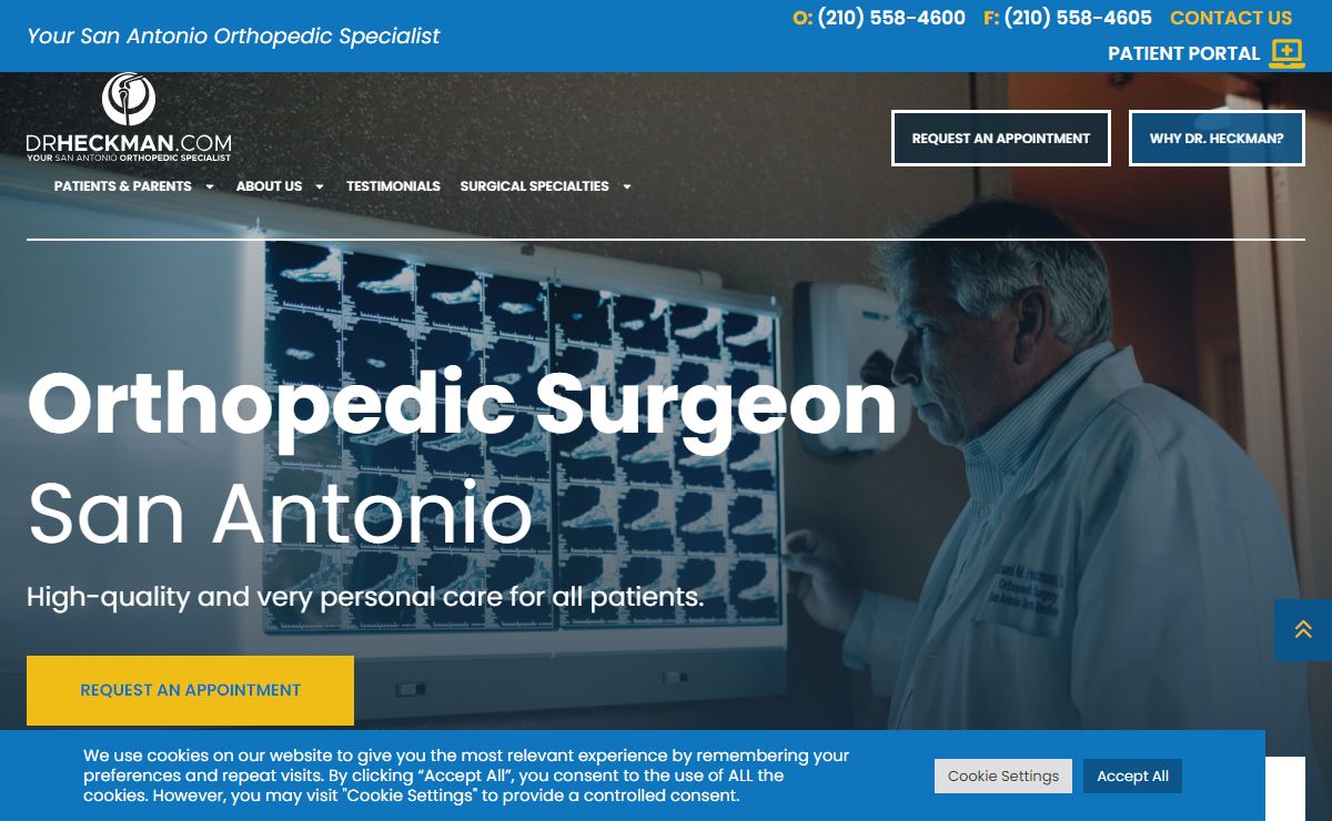 San Antonio Ortopedic Surgen - Dr. Heckman