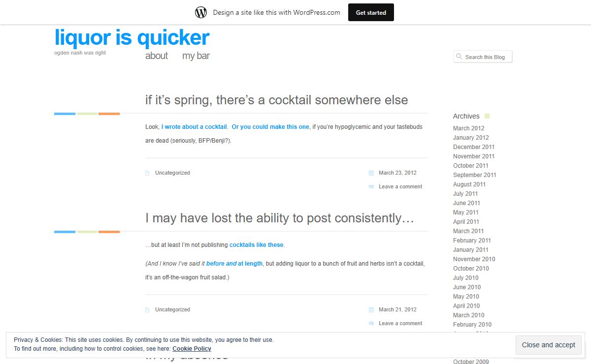 liquor is quicker | ogden nash was right