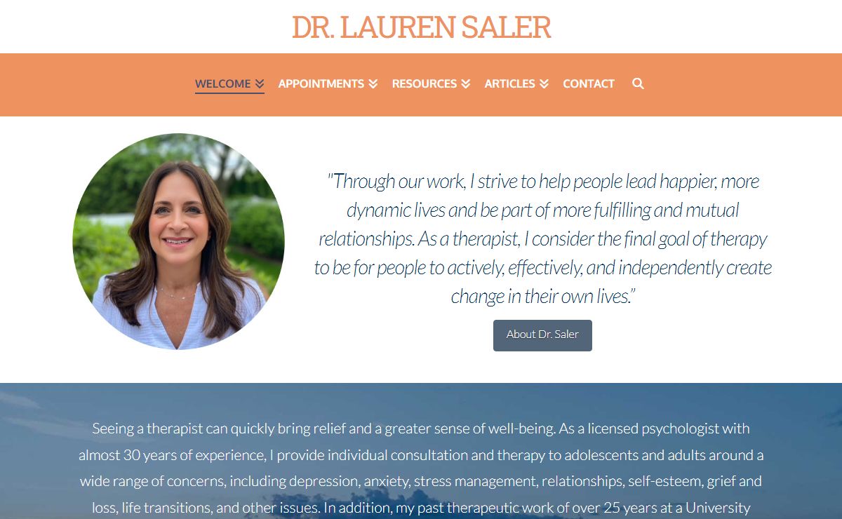 Dr. Lauren Saler | Therapist, Anxiety, Depression|Westchester County, NY