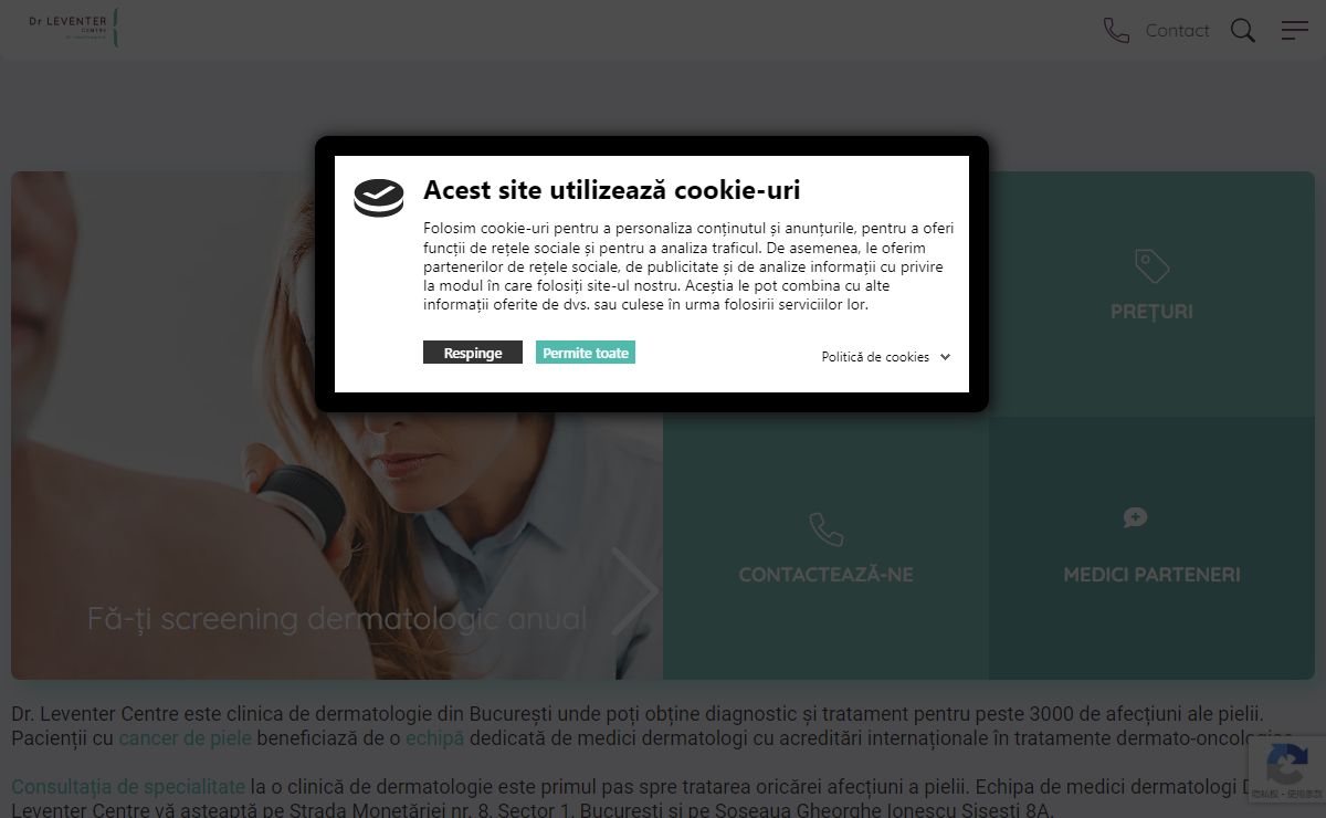 Clinică Dermatologie București, Sector 1| Dr. Leventer Centre