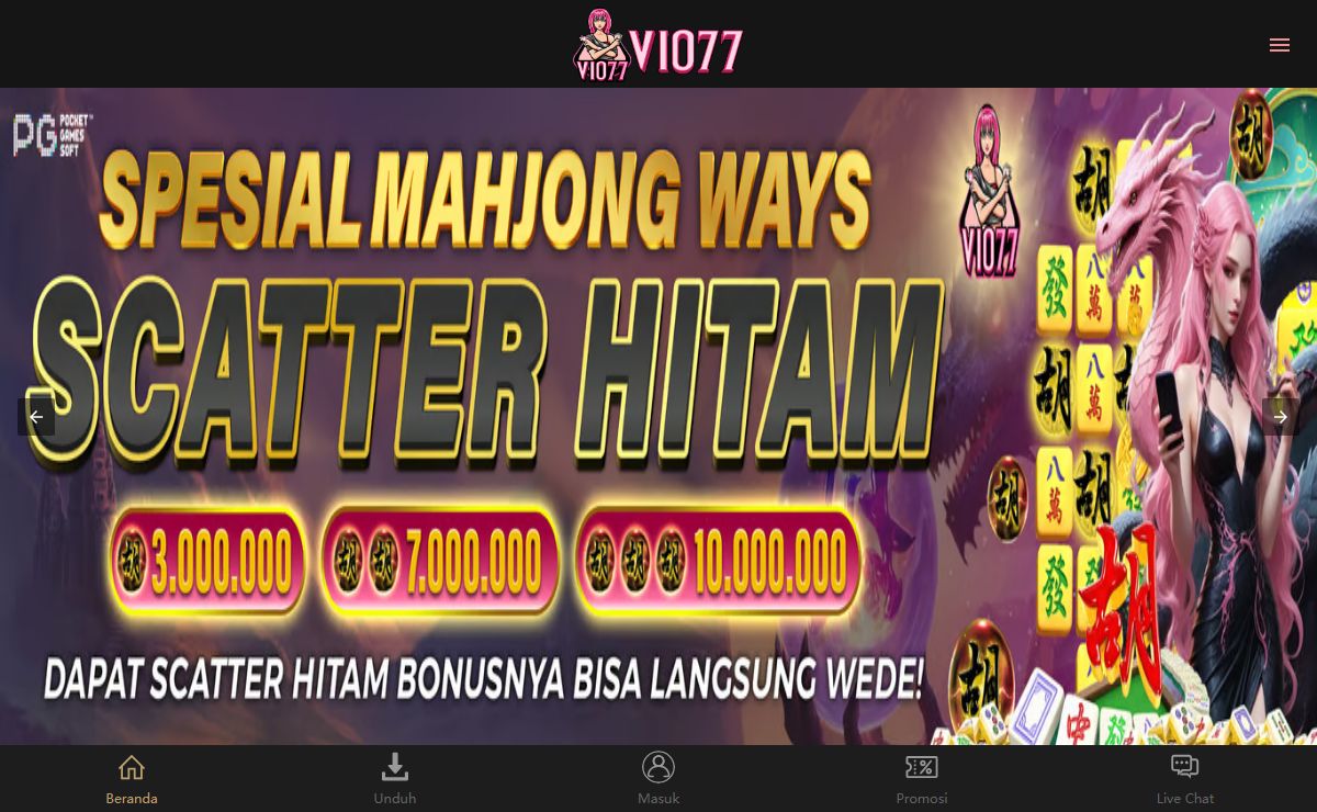 VIO77: Slot Gacor Online Populer & Agen Slot77 Gampang Menang Hari Ini