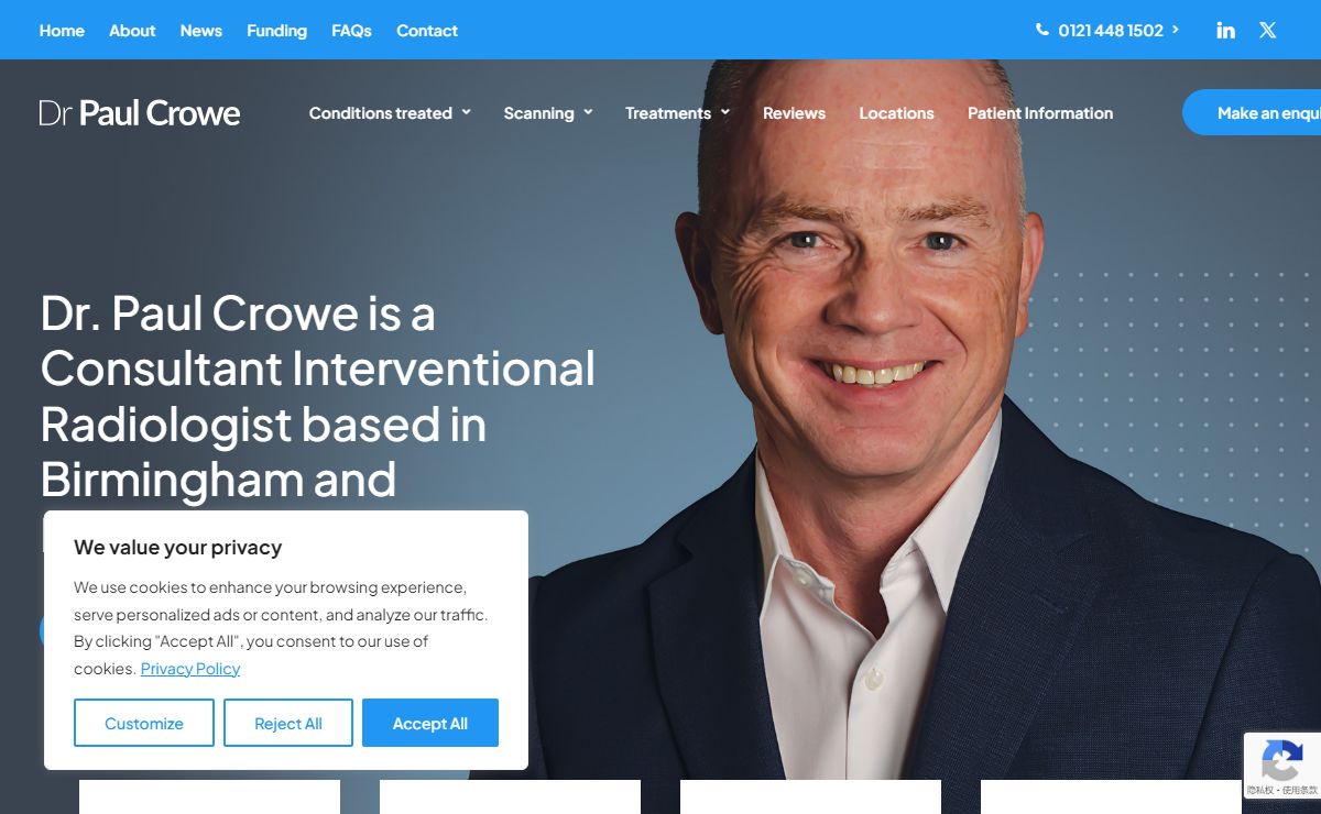 Dr Paul Crowe | Interventional Radiologist | Birmingham | London