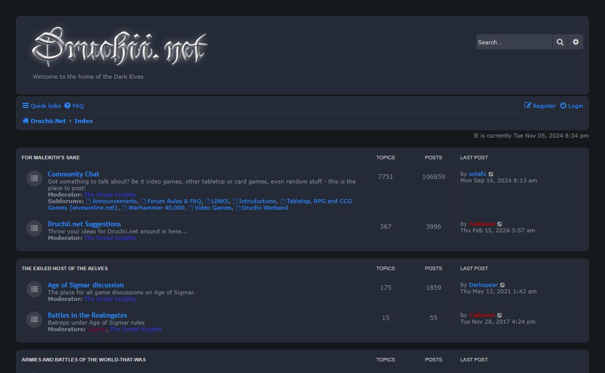 Druchii.net - Index