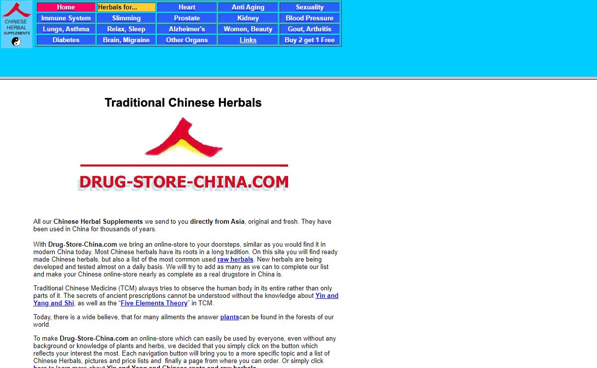 Herbal Chinese Supplements