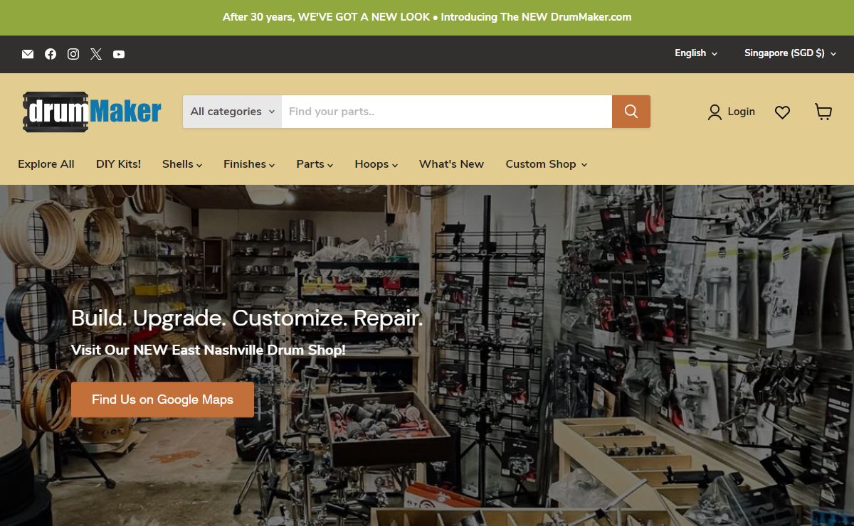 Drum Maker - DIY Supply Since 1995 - Build, Repair, Customize, Upgrade