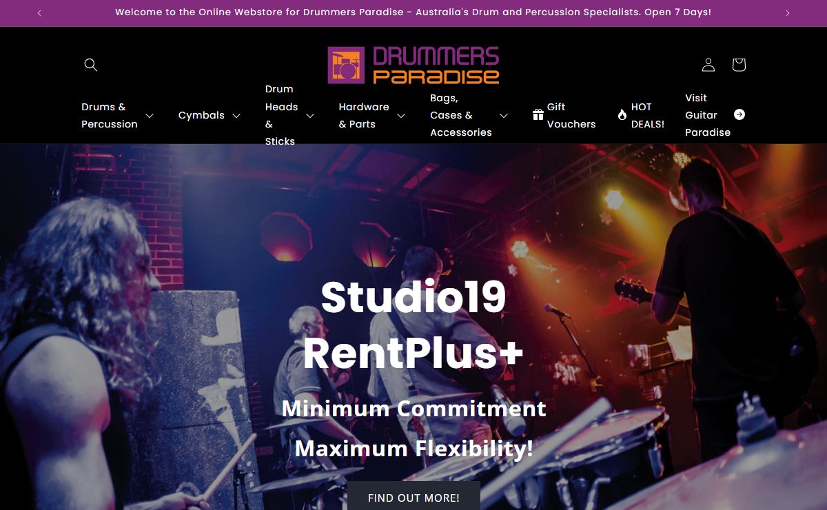 Drummers Paradise - Australia's Drum and Percussion Specialists!