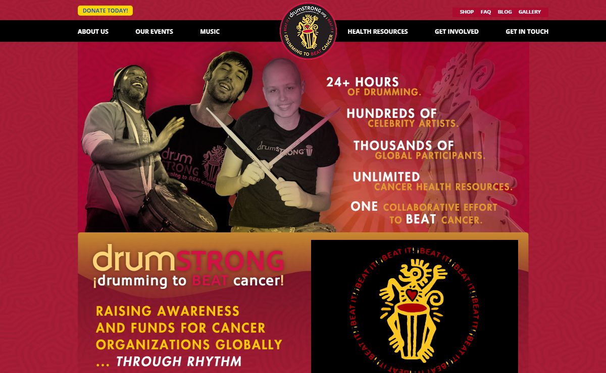 DRUMSTRONG :: drumming to BEAT cancer. | drumming to BEAT cancer.