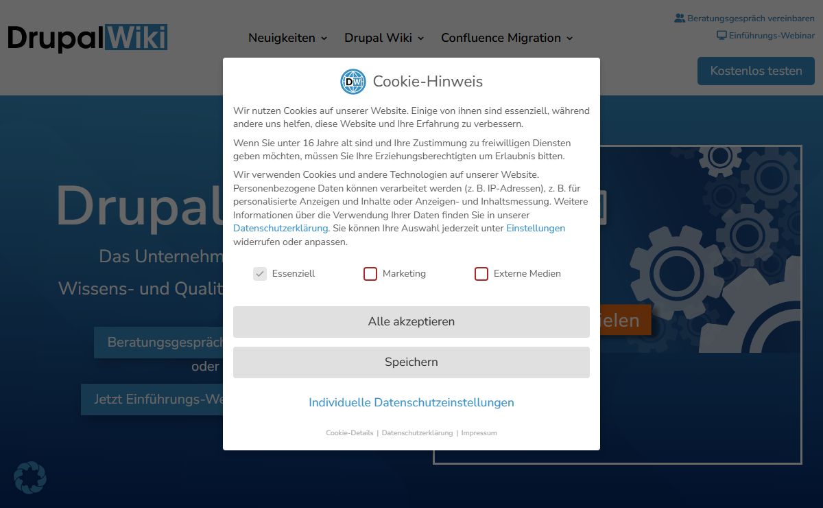 Drupal Wiki - Das Wissens- und Qualitätsmanagementwiki
