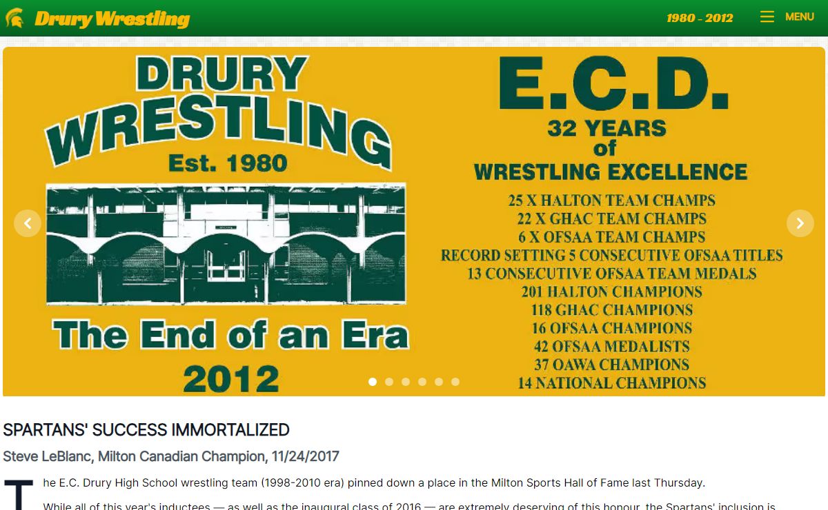 Welcome - DruryWrestling