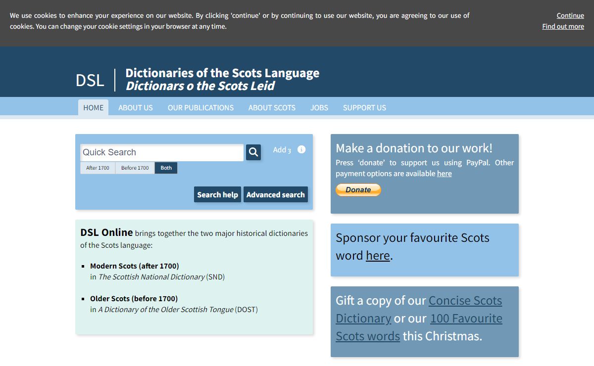 Dictionaries of the Scots Language