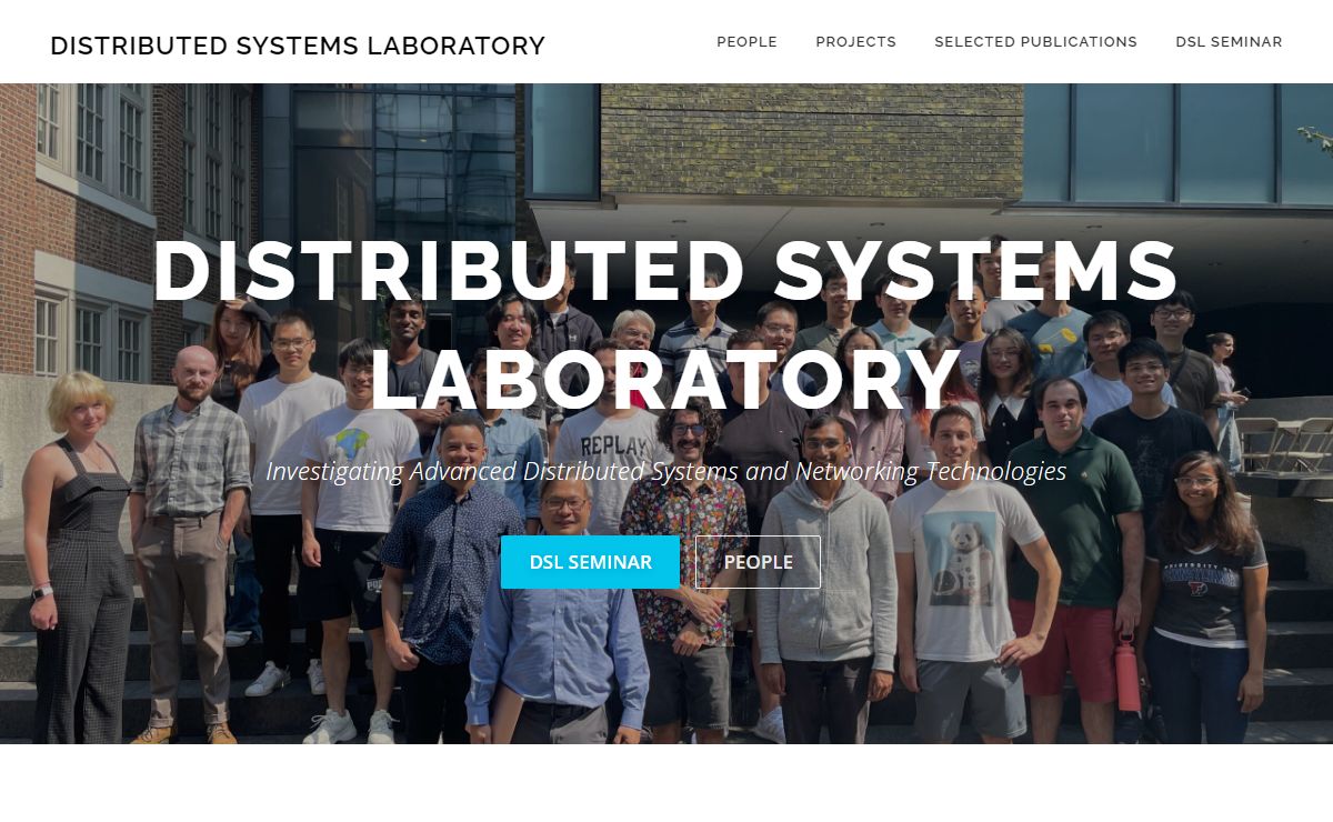 Distributed Systems Laboratory – Investigating Advanced Distributed Systems and Networking Technologies