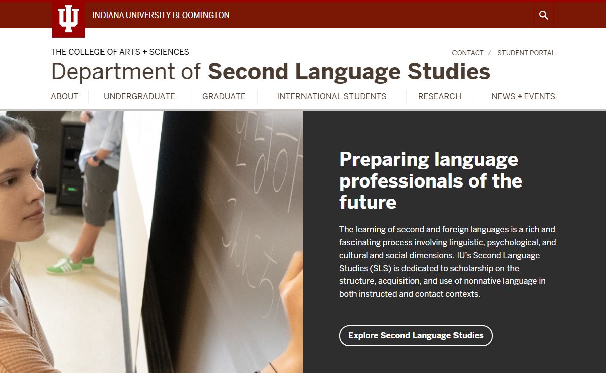 Department of Second Language Studies: Indiana University Bloomington
