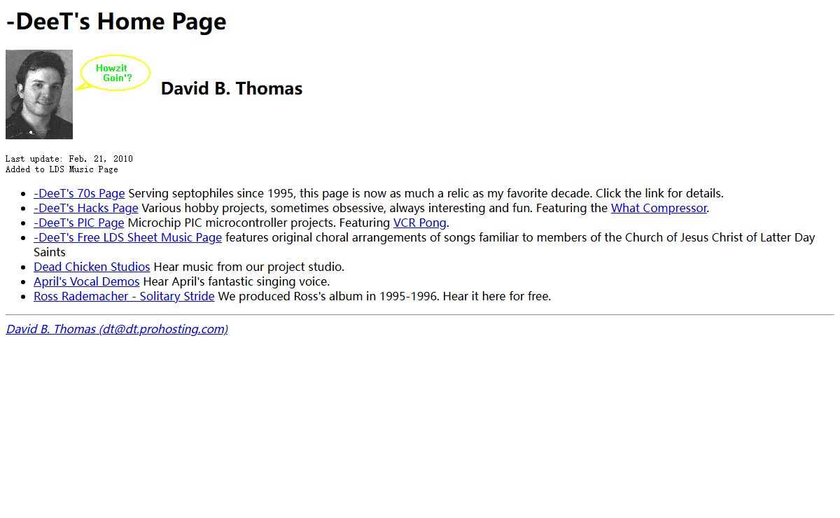 -DeeT's Home Page