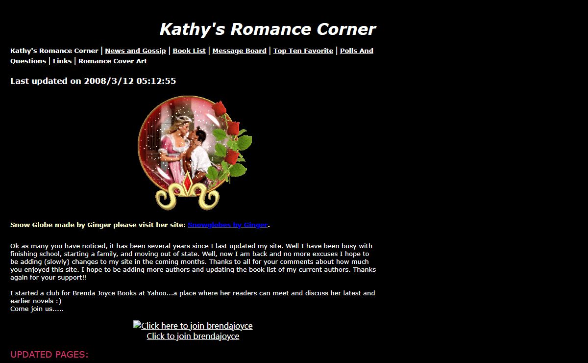 Kathy's Romance Corner