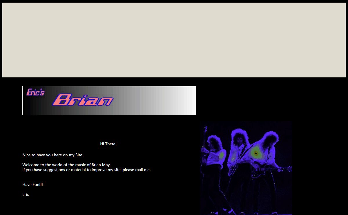 Eric's Brian May Page