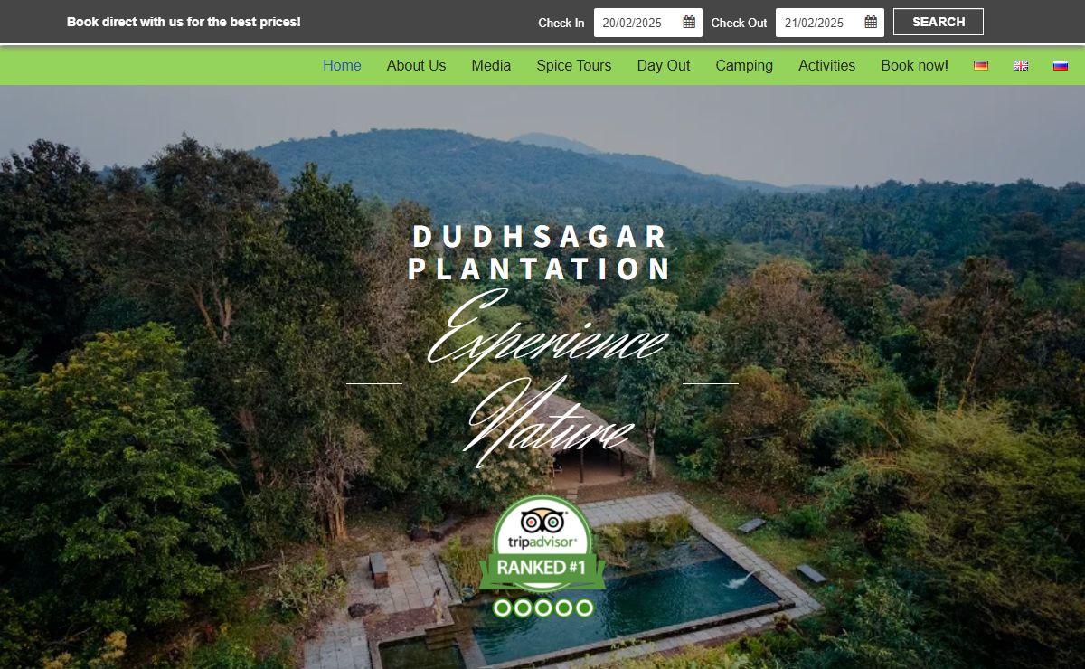 Dudhsagar Spice Plantation and Farmstay, Goa – Farmstay Accomodation & Holidays | Spice Tours | Daytrips, Events & Gatherings