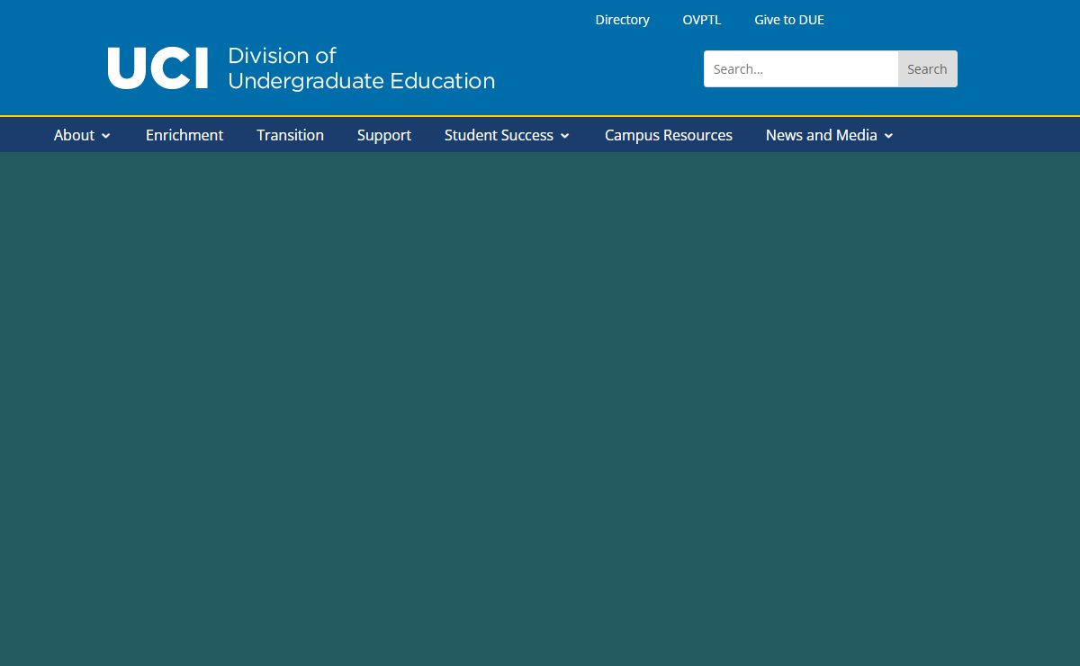 UCI Division of Undergraduate Education
