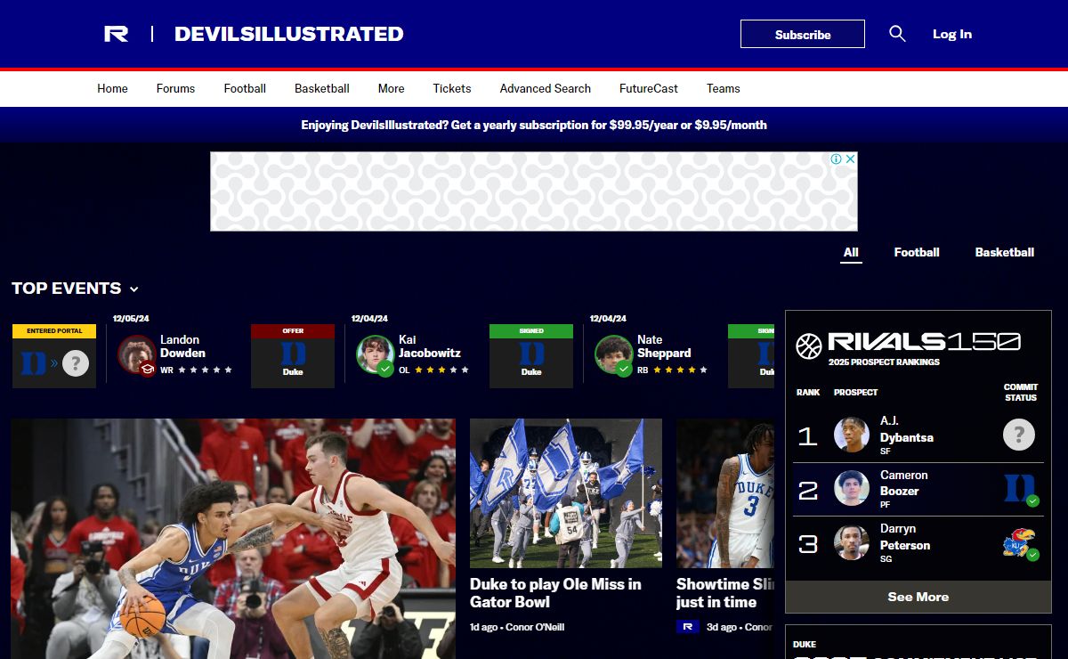 DevilsIllustrated: Duke Blue Devils Football & Basketball Recruiting