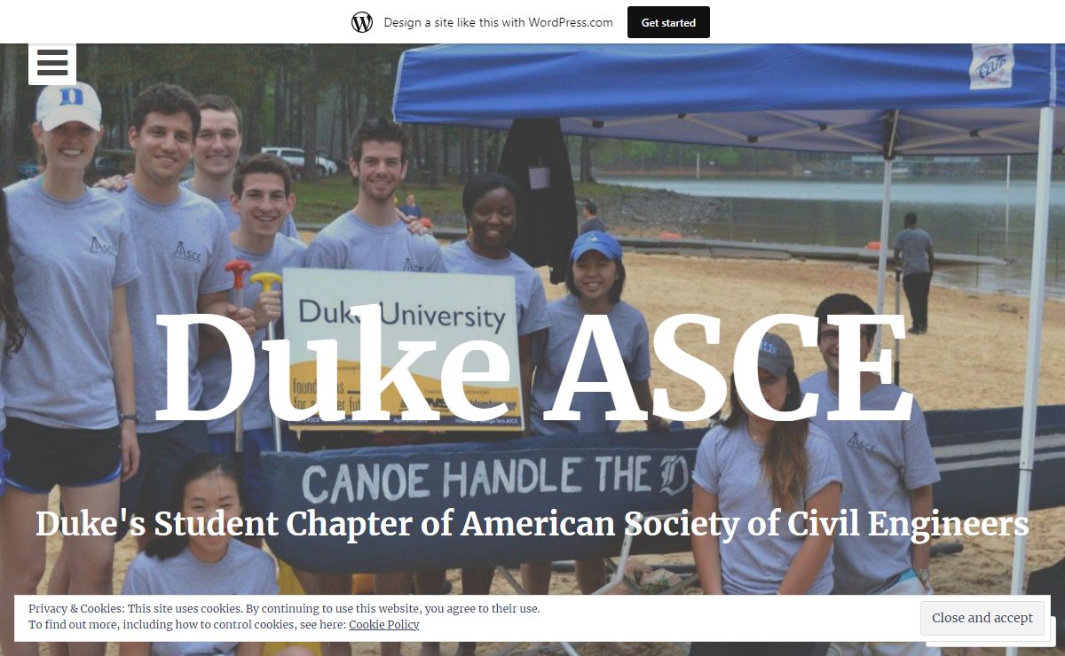Duke ASCE | Duke's Student Chapter of American Society of Civil Engineers