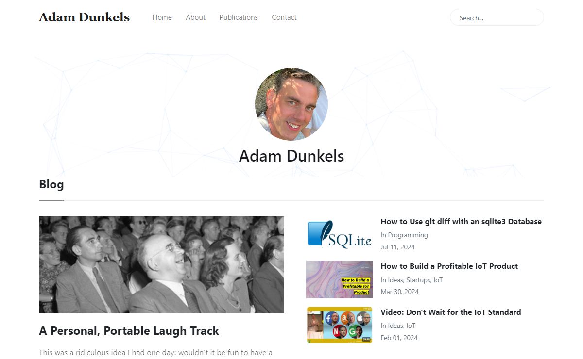 Adam Dunkels homepage | Adam Dunkels