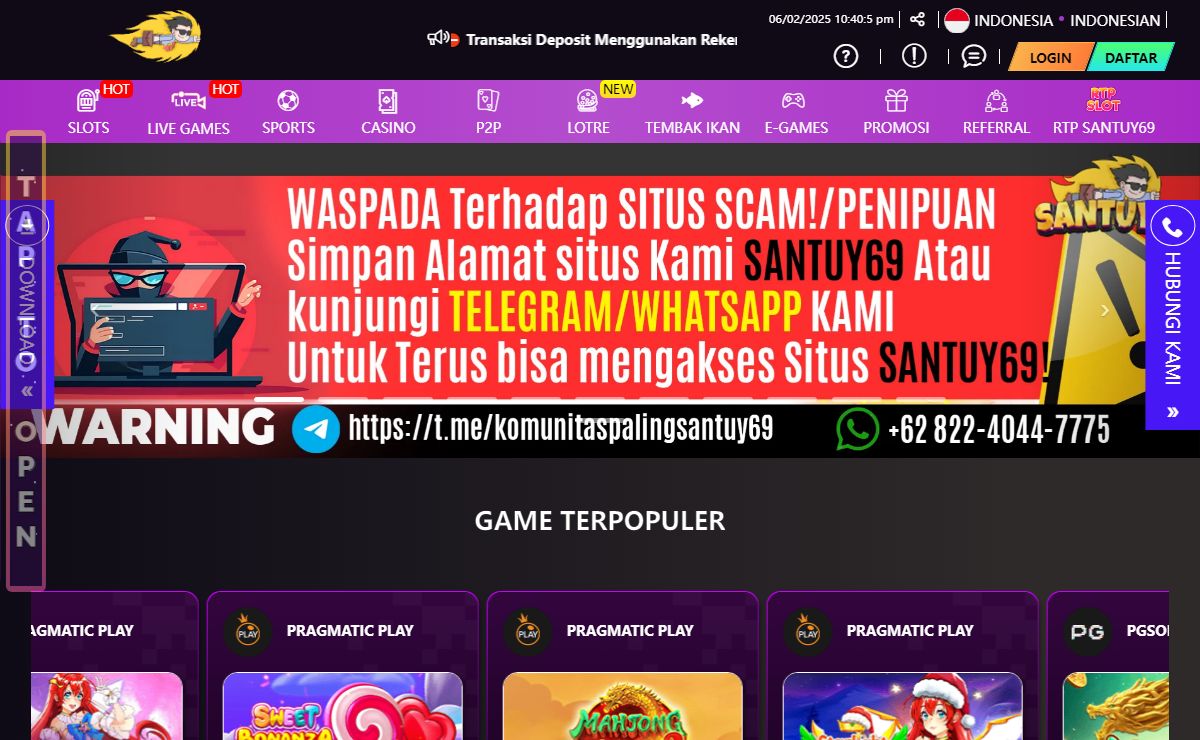 SANTUY69: Situs Slot Gacor Hari Ini Server Slot88 Paling Mudah Menang