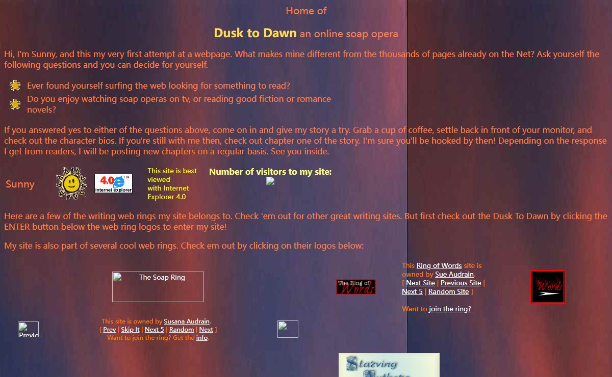 Dusk To Dawn a new online soap opera.