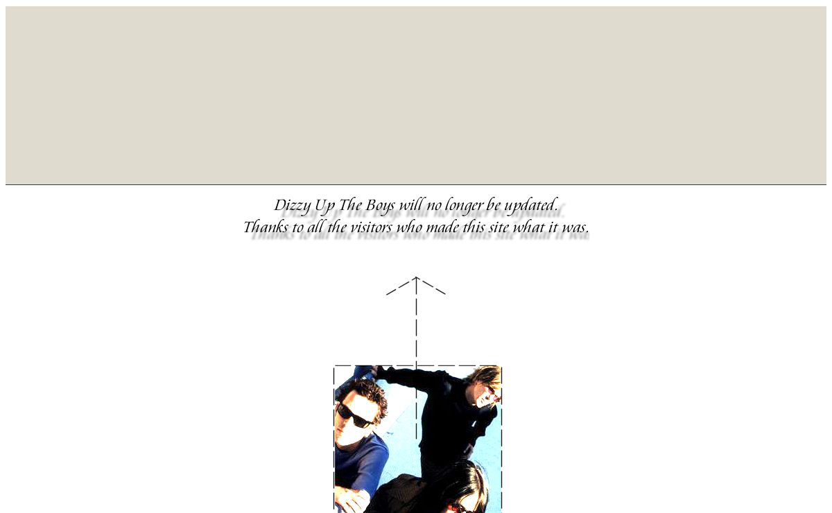 Dizzy Up The Boys (Where Do We Go From Here? - Final layout)
