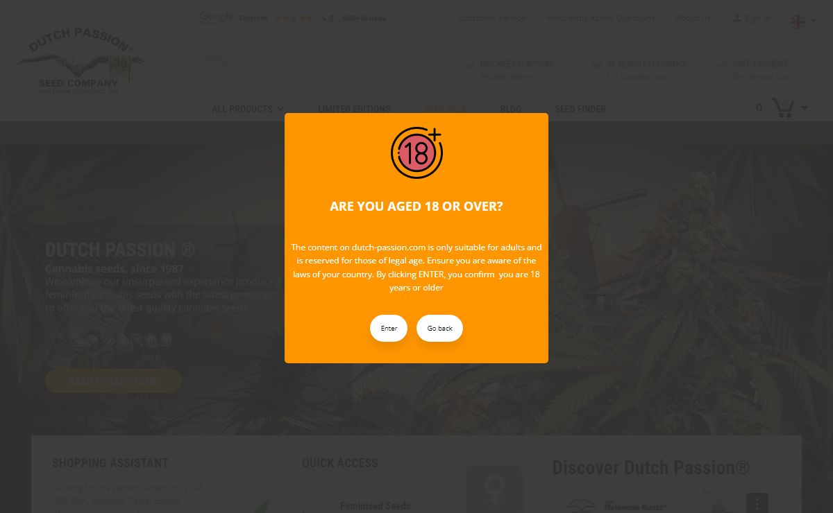 Dutch Passion | Cannabis Seed Bank Since 1987