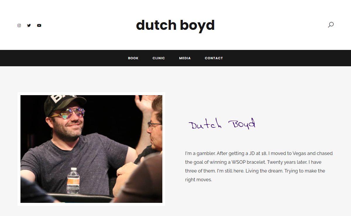 Dutch Boyd – Professional Poker Player