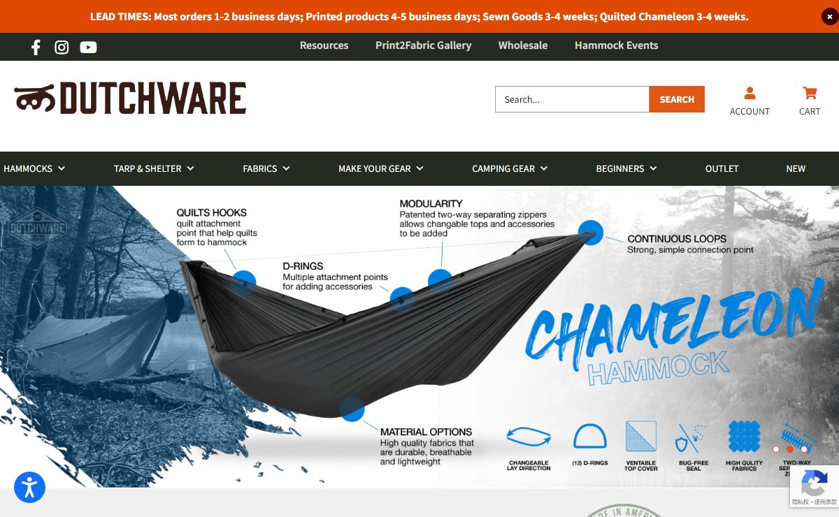 DutchWare - Quality Camping Hammocks & Accessories