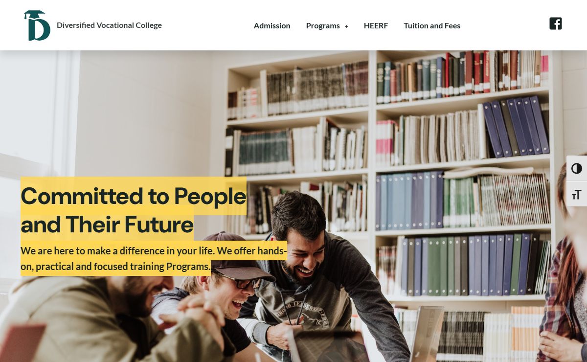 Diversified Vocational College – Committed to people and their future.