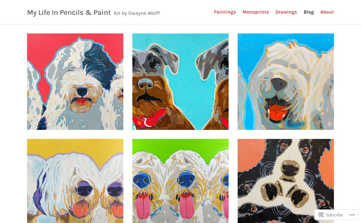 My Life In Pencils & Paint – Art by Dwayne Wolff