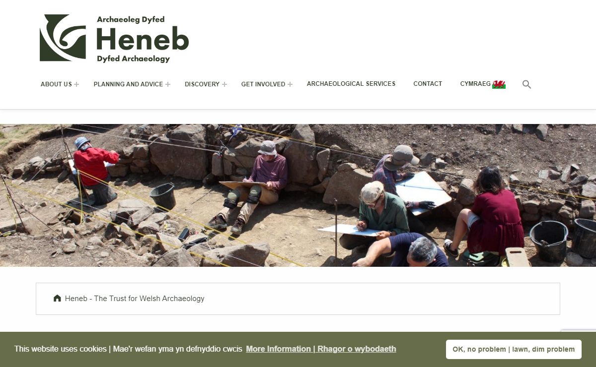 Heneb – The Trust for Welsh Archaeology – Dyfed Region (Formerly Dyfed Archaeological Trust Ltd)