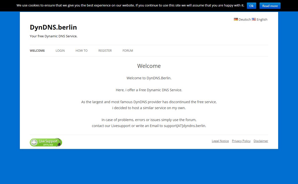 DynDNS.berlin - Welcome