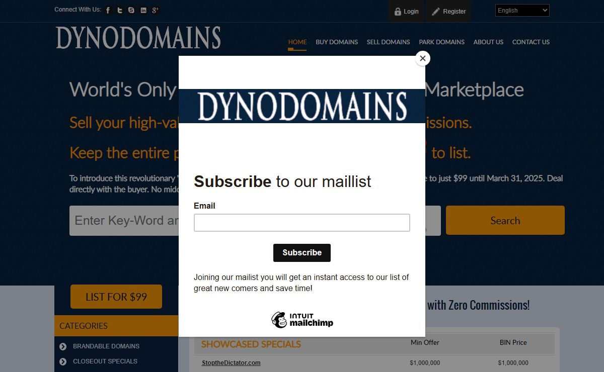 Dyno Domains - Domain Trading - Buy and Sell