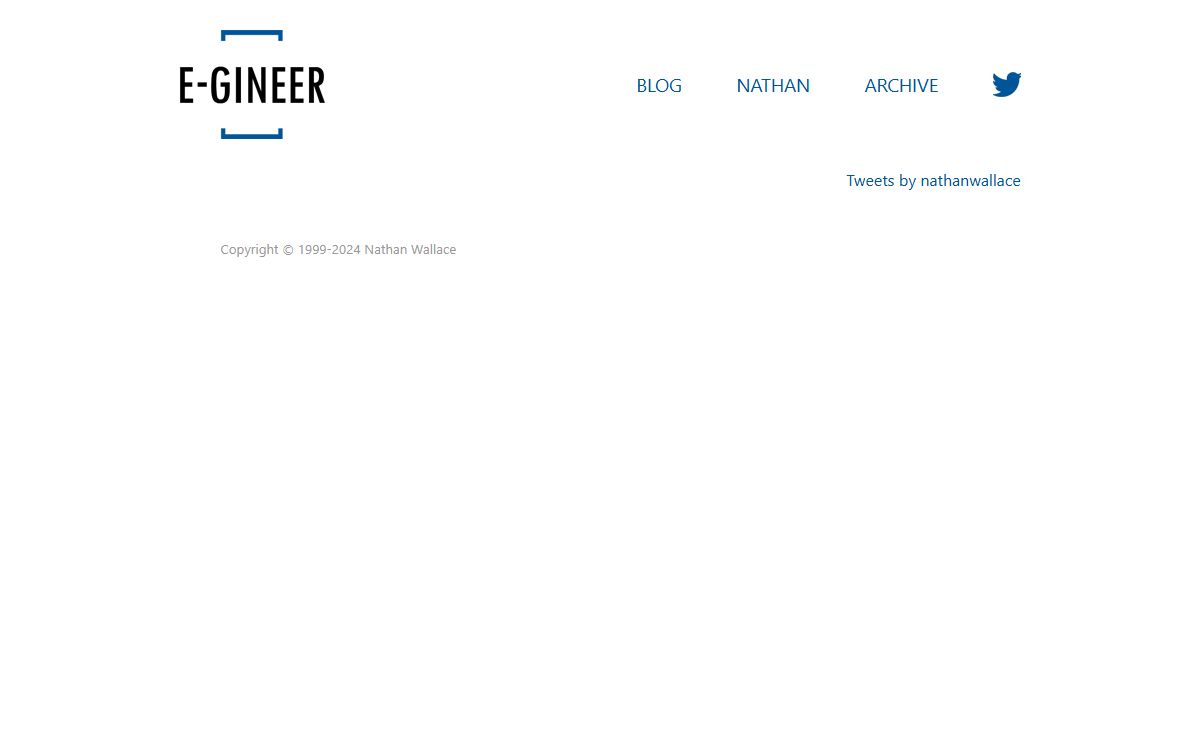 e-gineer by Nathan Wallace (@nathanwallace) | e-gineer by @nathanwallace