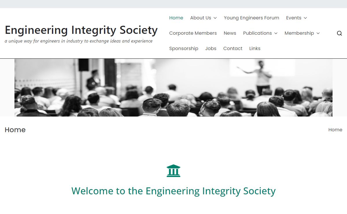 Engineering Integrity Society – a unique way for engineers in industry to exchange ideas and experience