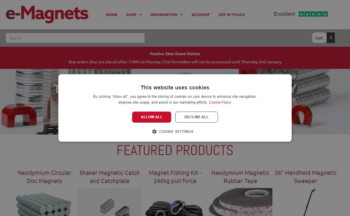 e-Magnets UK | Online Magnet Manufacturer and Supplier