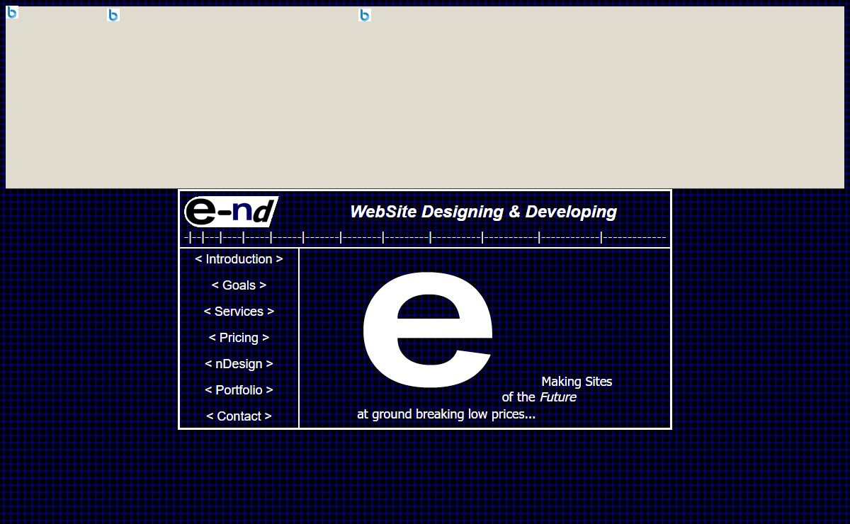 e-nd /|\ Web Site Designing & Developing of the Future