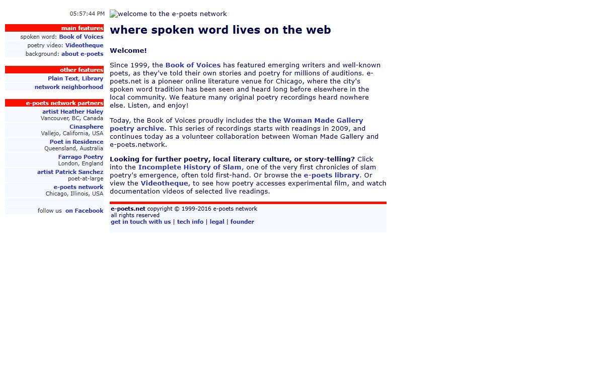 the e-poets network