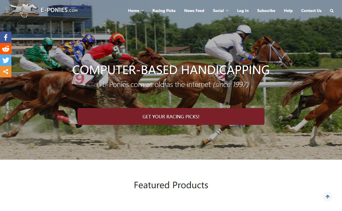 Computer Handicapped Racing | Horse Betting Picks USA | E-Ponies