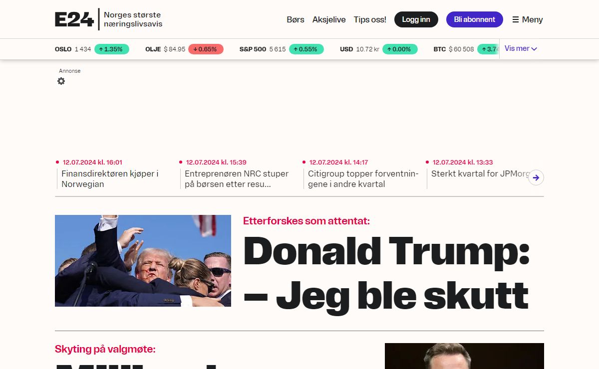 E24 - Norges største næringslivsavis