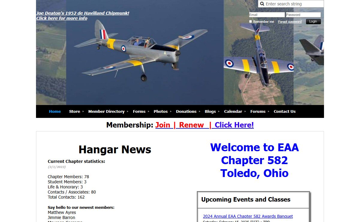 EAA Chapter 582 - Home
