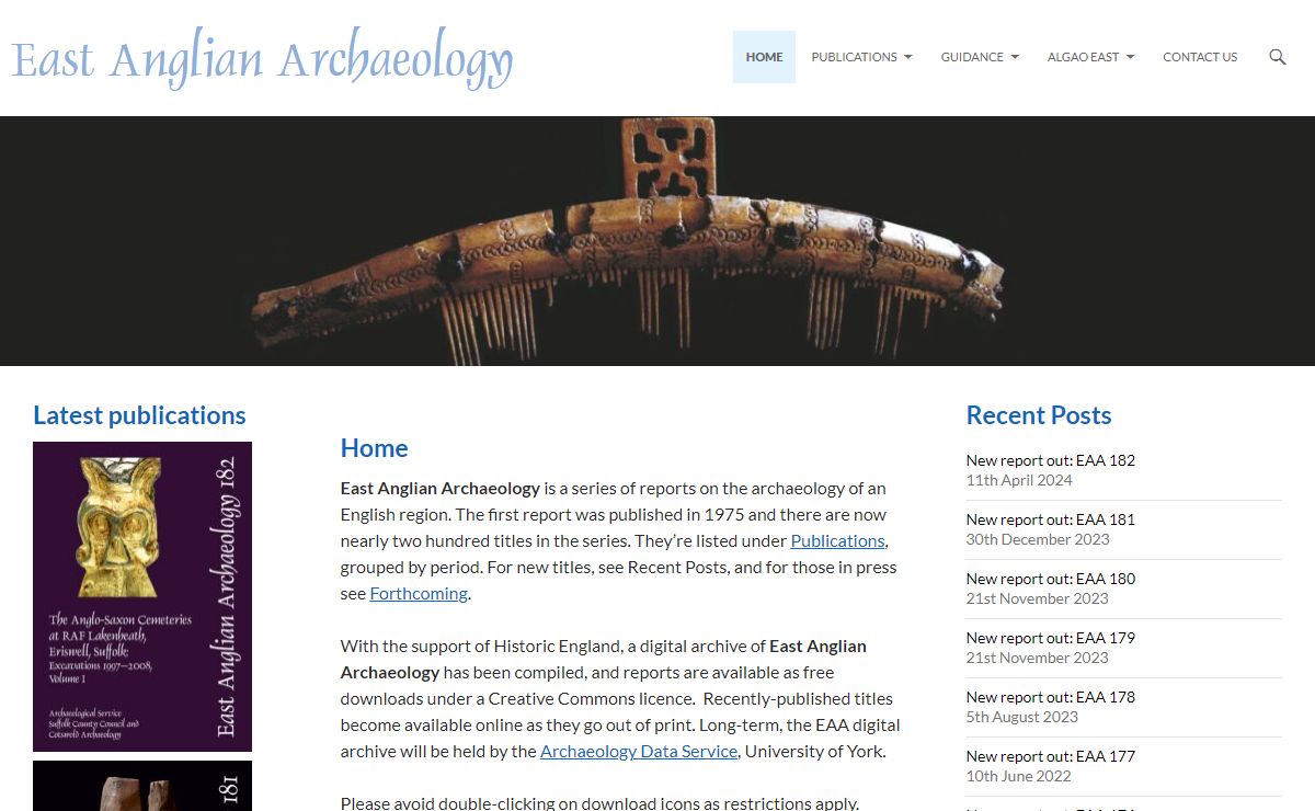 East Anglian Archaeology