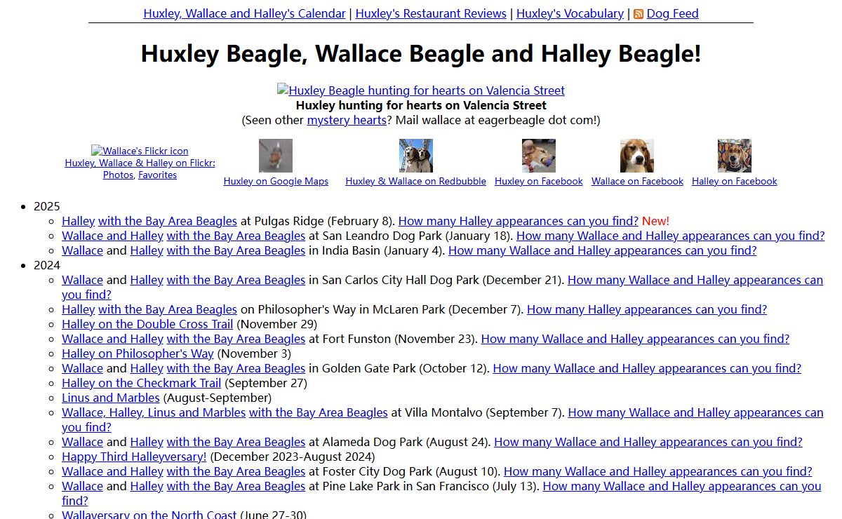 Huxley Beagle, Wallace Beagle and Halley Beagle!