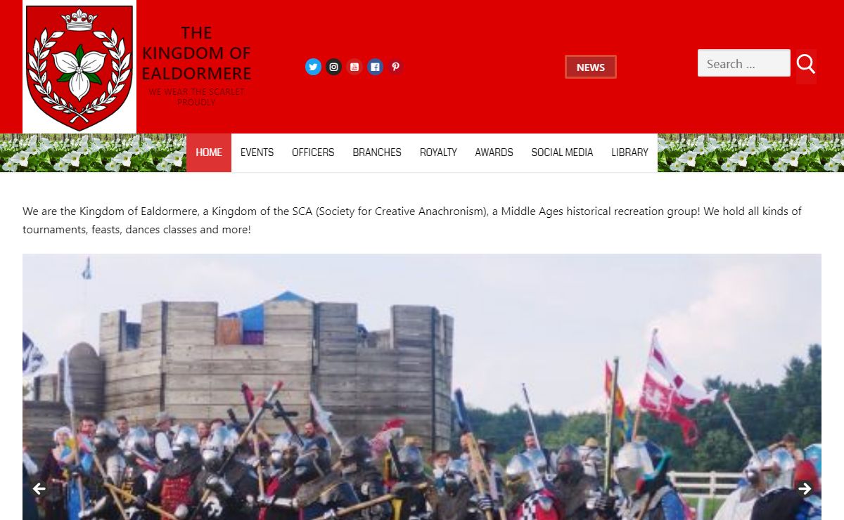 The Kingdom of Ealdormere – We Wear The Scarlet Proudly