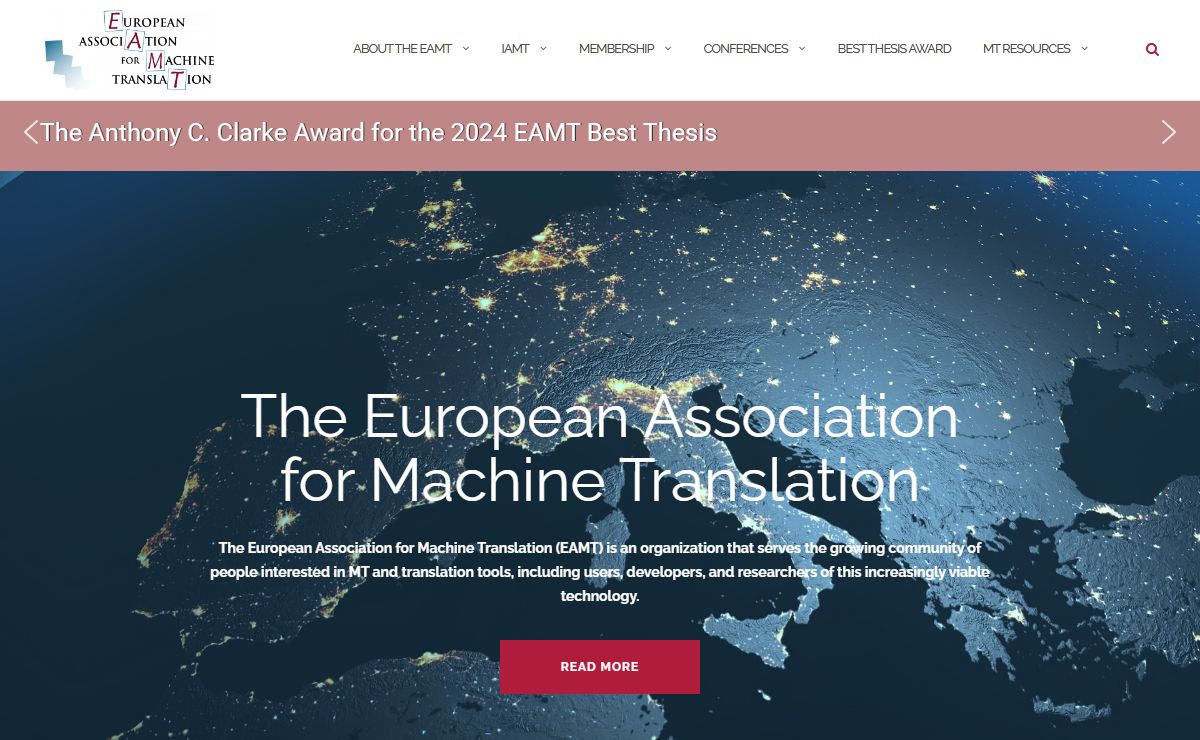 European Association for Machine Translation – The web site of the EAMT
