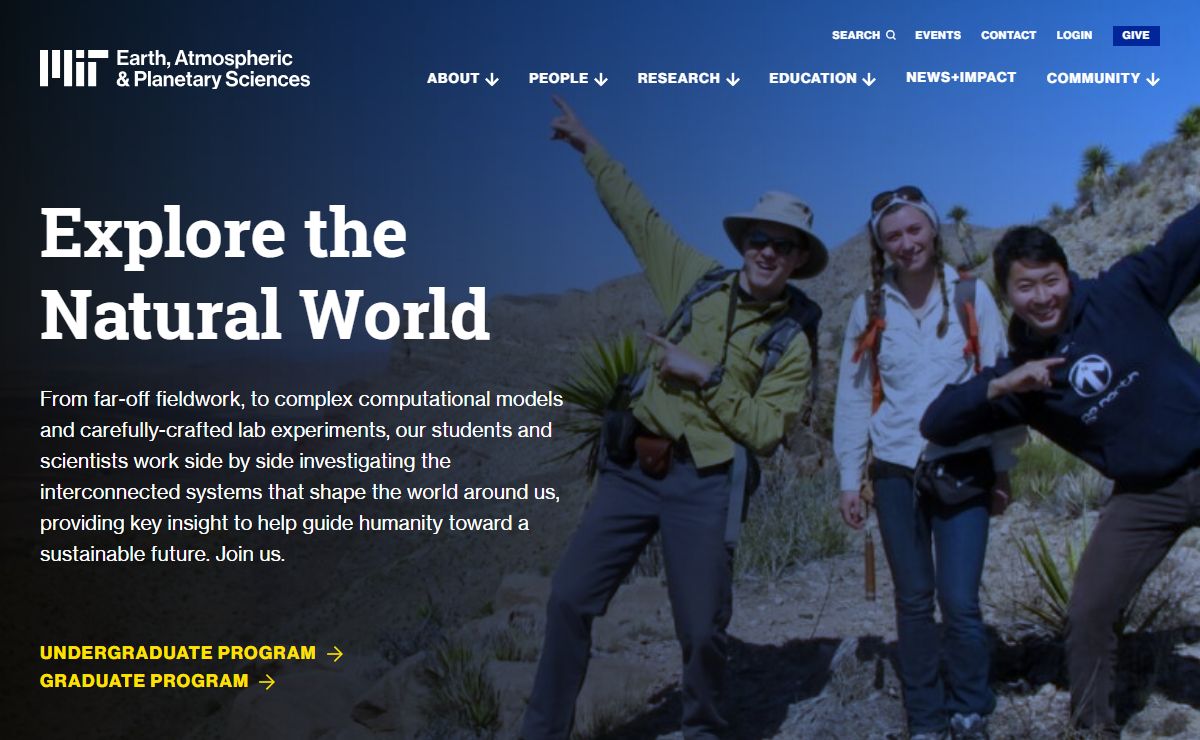 MIT EAPS - Earth, Atmospheric & Planetary Sciences